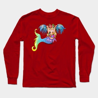 mermaid cheerleader Long Sleeve T-Shirt